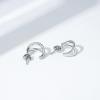 imageAmazon Essentials 14K Gold or Rhodium Plated Split HoopsRhodium