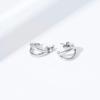 imageAmazon Essentials 14K Gold or Rhodium Plated Split HoopsRhodium