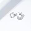 imageAmazon Essentials 14K Gold or Rhodium Plated Split HoopsRhodium