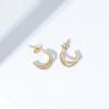 imageAmazon Essentials 14K Gold or Rhodium Plated Split HoopsYellow Gold