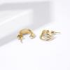 imageAmazon Essentials 14K Gold or Rhodium Plated Split HoopsYellow Gold