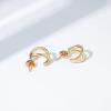 imageAmazon Essentials 14K Gold or Rhodium Plated Split HoopsYellow Gold