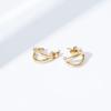 imageAmazon Essentials 14K Gold or Rhodium Plated Split HoopsYellow Gold