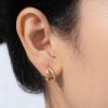 imageAmazon Essentials 14K Gold or Rhodium Plated Split HoopsYellow Gold
