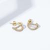 imageAmazon Essentials 14K Gold or Rhodium Plated Split HoopsYellow Gold