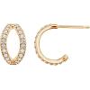 imageAmazon Essentials 14K Gold or Rhodium Plated Split HoopsYellow Gold
