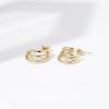 imageAmazon Essentials 14K Gold or Rhodium Plated Split HoopsYellow Gold