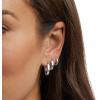 imageAmazon Essentials 14K Gold or Sterling Silver Plated Hoop SetSilver