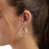 imageAmazon Essentials 14K Gold or Sterling Silver Plated Polished Dome HoopSilver