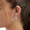 imageAmazon Essentials 14K Gold or Sterling Silver Plated Polished Dome HoopSilver
