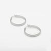 imageAmazon Essentials 14K Gold or Sterling Silver Plated Polished Dome HoopSilver