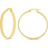imageAmazon Essentials 14K Gold or Sterling Silver Plated Polished Dome HoopYellow Gold