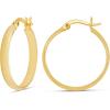 imageAmazon Essentials 14K Gold or Sterling Silver Plated Polished Dome HoopYellow Gold