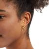 imageAmazon Essentials 14K Gold or Sterling Silver Plated Polished Dome HoopYellow Gold