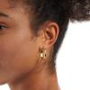imageAmazon Essentials 14K Gold or Sterling Silver Plated Polished Dome HoopYellow Gold