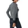 imageAmazon Essentials Crewneck Sweater for Women SoftTouchBlack Charcoal White Stripe