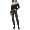 imageAmazon Essentials Crewneck Sweater for Women SoftTouchBlack Classic Fairisle