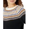 imageAmazon Essentials Crewneck Sweater for Women SoftTouchBlack Classic Fairisle