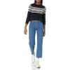 imageAmazon Essentials Crewneck Sweater for Women SoftTouchBlack Fair Isle