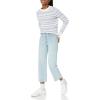 imageAmazon Essentials Crewneck Sweater for Women SoftTouchBlue White Graphic Fairisle