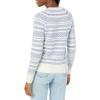 imageAmazon Essentials Crewneck Sweater for Women SoftTouchBlue White Graphic Fairisle