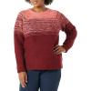 imageAmazon Essentials Crewneck Sweater for Women SoftTouchBurgundy Coral Pink Ombre