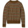 imageAmazon Essentials Crewneck Sweater for Women SoftTouchDark Chestnut Brown Geo Print