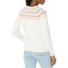 imageAmazon Essentials Crewneck Sweater for Women SoftTouchIvory Pink Fair Isle Print