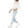 imageAmazon Essentials Crewneck Sweater for Women SoftTouchIvory Pink Fair Isle Print