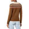 imageAmazon Essentials Crewneck Sweater for Women SoftTouchMedium Brown Fair Isle