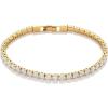 imageAmazon Essentials Cubic Zirconia Tennis Bracelet for Women 75Yellow Gold