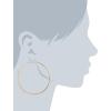 imageAmazon Essentials Gold Plated or Stainless Steel Flattened Hoop Earrings previously Amazon CollectionRose Gold