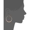 imageAmazon Essentials Gold Plated or Stainless Steel Flattened Hoop Earrings previously Amazon CollectionRose Gold
