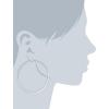 imageAmazon Essentials Gold Plated or Stainless Steel Flattened Hoop Earrings previously Amazon CollectionStainless steel