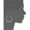 imageAmazon Essentials Gold Plated or Stainless Steel Flattened Hoop Earrings previously Amazon CollectionStainless steel