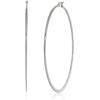 imageAmazon Essentials Gold Plated or Stainless Steel Flattened Hoop Earrings previously Amazon CollectionStainless steel