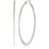 imageAmazon Essentials Gold Plated or Stainless Steel Flattened Hoop Earrings previously Amazon CollectionStainless steel