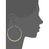 imageAmazon Essentials Gold Plated or Stainless Steel Flattened Hoop Earrings previously Amazon CollectionYellow Gold