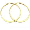imageAmazon Essentials Gold Plated or Stainless Steel Flattened Hoop Earrings previously Amazon CollectionYellow Gold