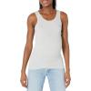 imageAmazon Essentials Maternity Tank Tops for Women Comfortable and Stylish Basics Pack of 2IvoryLight Grey Heather