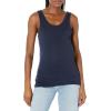imageAmazon Essentials Maternity Tank Tops for Women Comfortable and Stylish Basics Pack of 2IvoryNavy