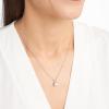 imageAmazon Essentials Plated Sterling Silver Cubic Zirconia Round Cut Solitaire Pendant Necklace 18quot previously Amazon CollectionPlatinum
