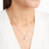 imageAmazon Essentials Plated Sterling Silver Cubic Zirconia Round Cut Solitaire Pendant Necklace 18quot previously Amazon CollectionYellow Gold