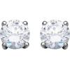 imageAmazon Essentials Plated Sterling Silver Cubic Zirconia Stud Earrings Round ampamp PrincessWhitePlatinum