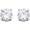imageAmazon Essentials Plated Sterling Silver Cubic Zirconia Stud Earrings Round ampamp PrincessWhitePlatinum