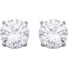 imageAmazon Essentials Plated Sterling Silver Cubic Zirconia Stud Earrings Round ampamp PrincessWhitePlatinum