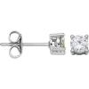 imageAmazon Essentials Plated Sterling Silver Cubic Zirconia Stud Earrings Round ampamp PrincessWhitePlatinum