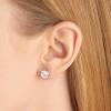 imageAmazon Essentials Plated Sterling Silver Cubic Zirconia Stud Earrings Round ampamp PrincessWhitePlatinum