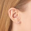 imageAmazon Essentials Plated Sterling Silver Cubic Zirconia Stud Earrings Round ampamp PrincessWhitePlatinum