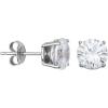 imageAmazon Essentials Plated Sterling Silver Cubic Zirconia Stud Earrings Round ampamp PrincessWhitePlatinum